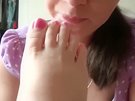On Bed Foot Sniff And Worship